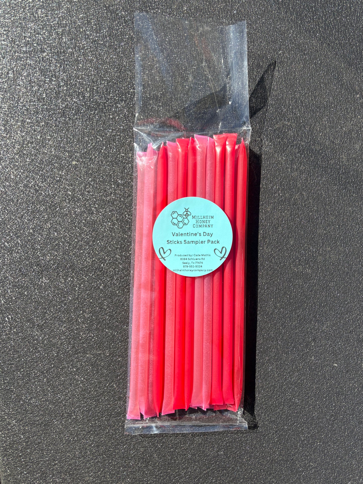 Valentine’s Day Honey Sticks