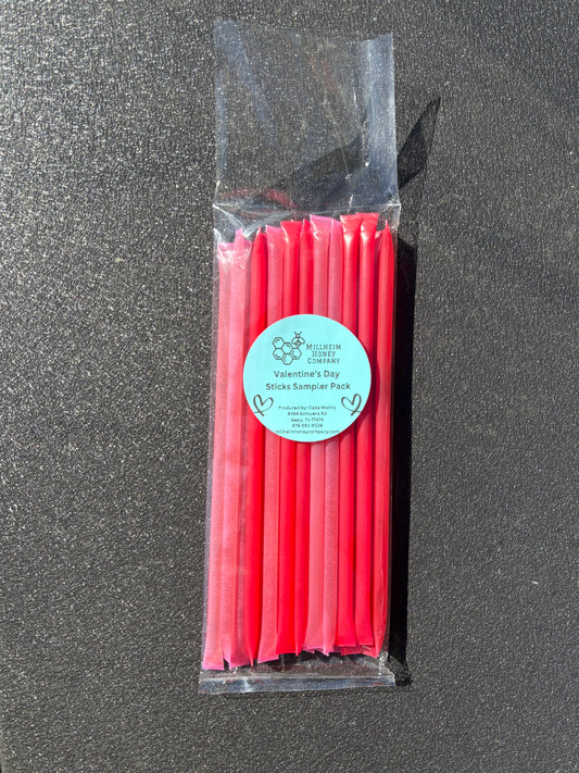Valentine’s Day Honey Sticks