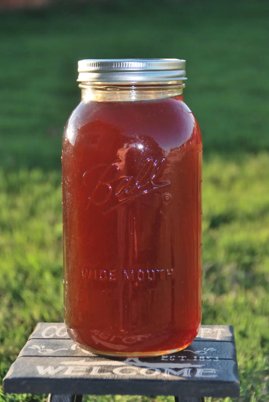 Quart Jar of Pure Wildflower Honey