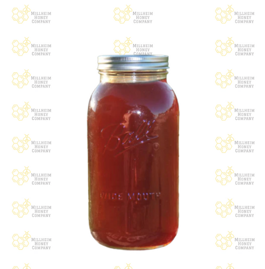 Quart Jar of Pure Wildflower Honey