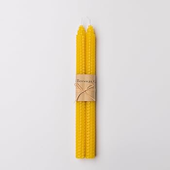 Yellow Beeswax Foundation Candles (2 Pack)